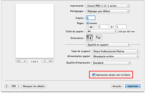 Canon Manuels PIXMA PRO 1 series R glage de la tonalit